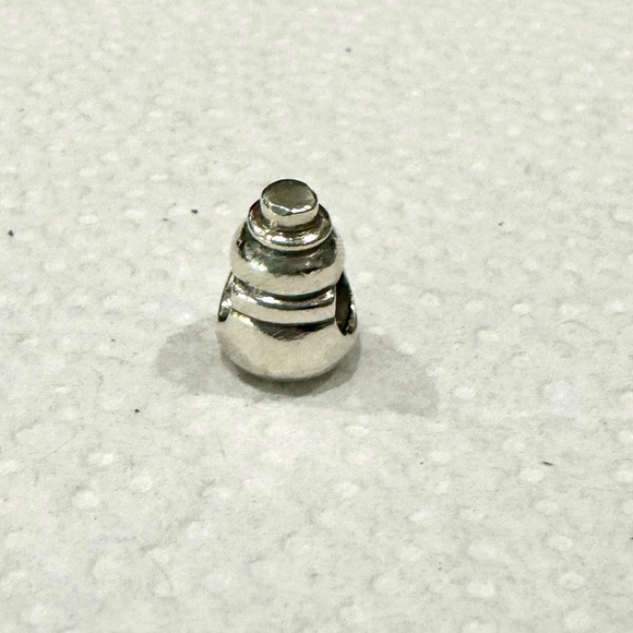 Pandora Retired Sterling Silver Snowman Charm - Picture 2 of 8